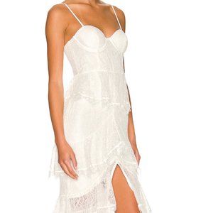 MAJORELLE ZELDA FITZ GOWN IN IVORY